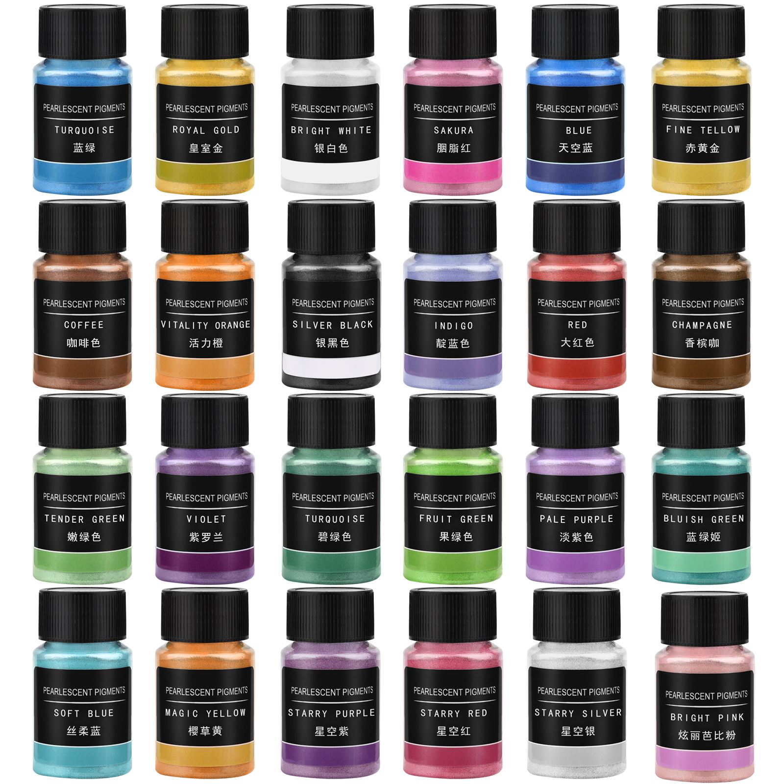 Candle Making Material - 24 Colors Pearlescent Powder Epoxy Resin