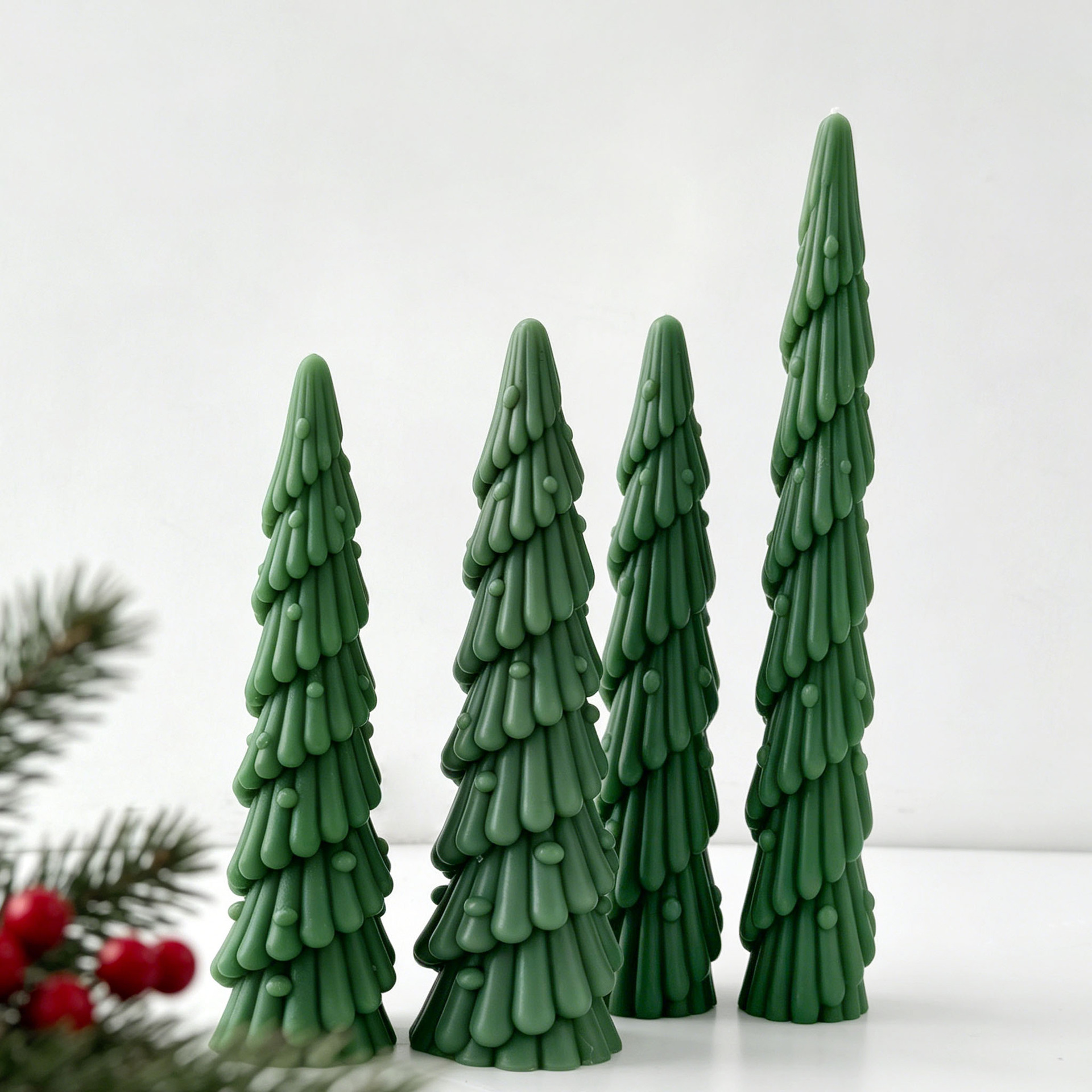 Xmas Candle Making - DIY Long Rod Christmas Tree Candle