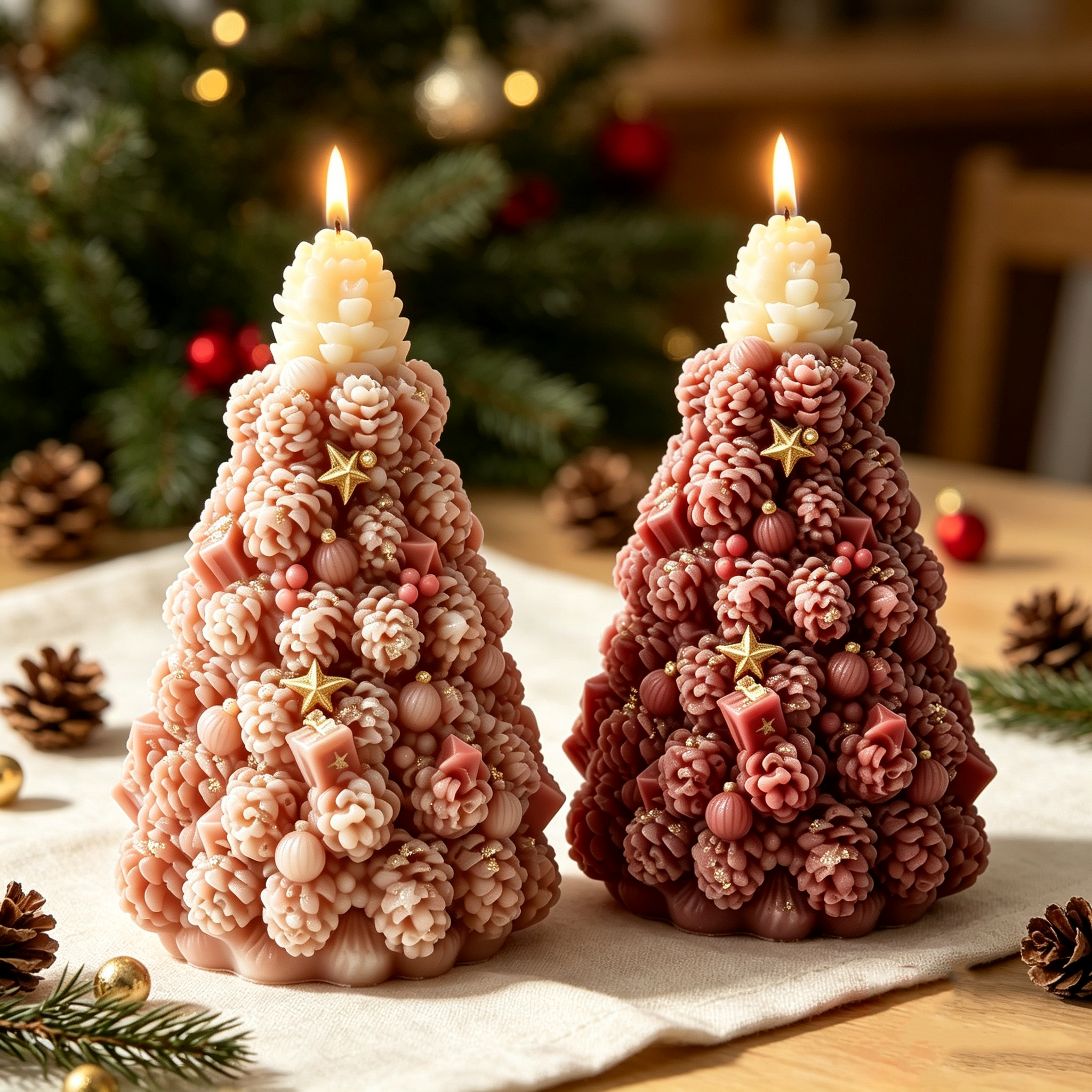 Creative Pinecone Christmas Tr - Xmas Candle Making ulasan dan harga