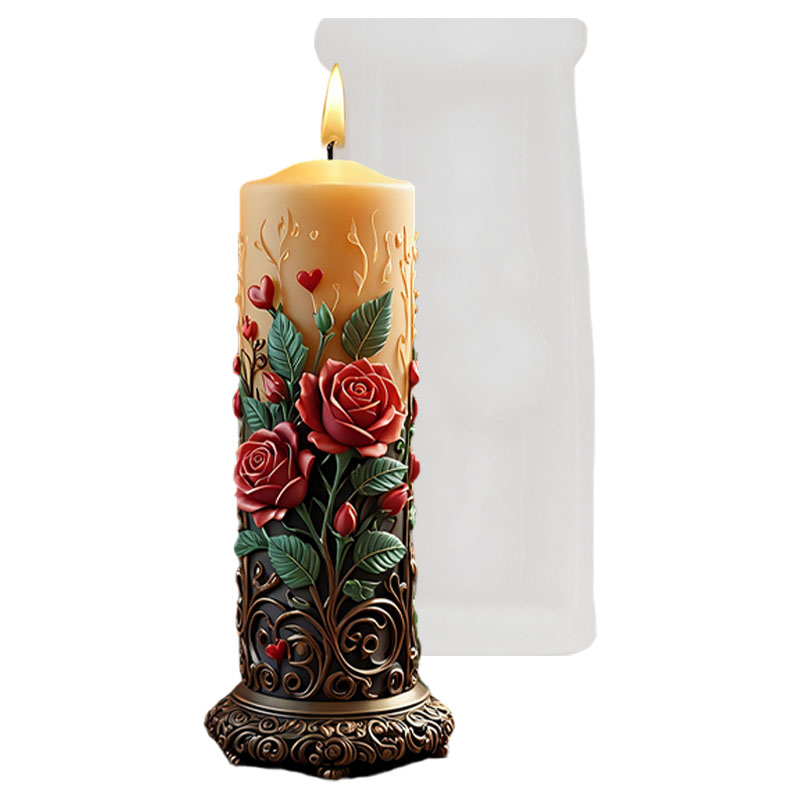 European-Style Red Rose Heart- - Candle Making Vinings ulasan dan harga