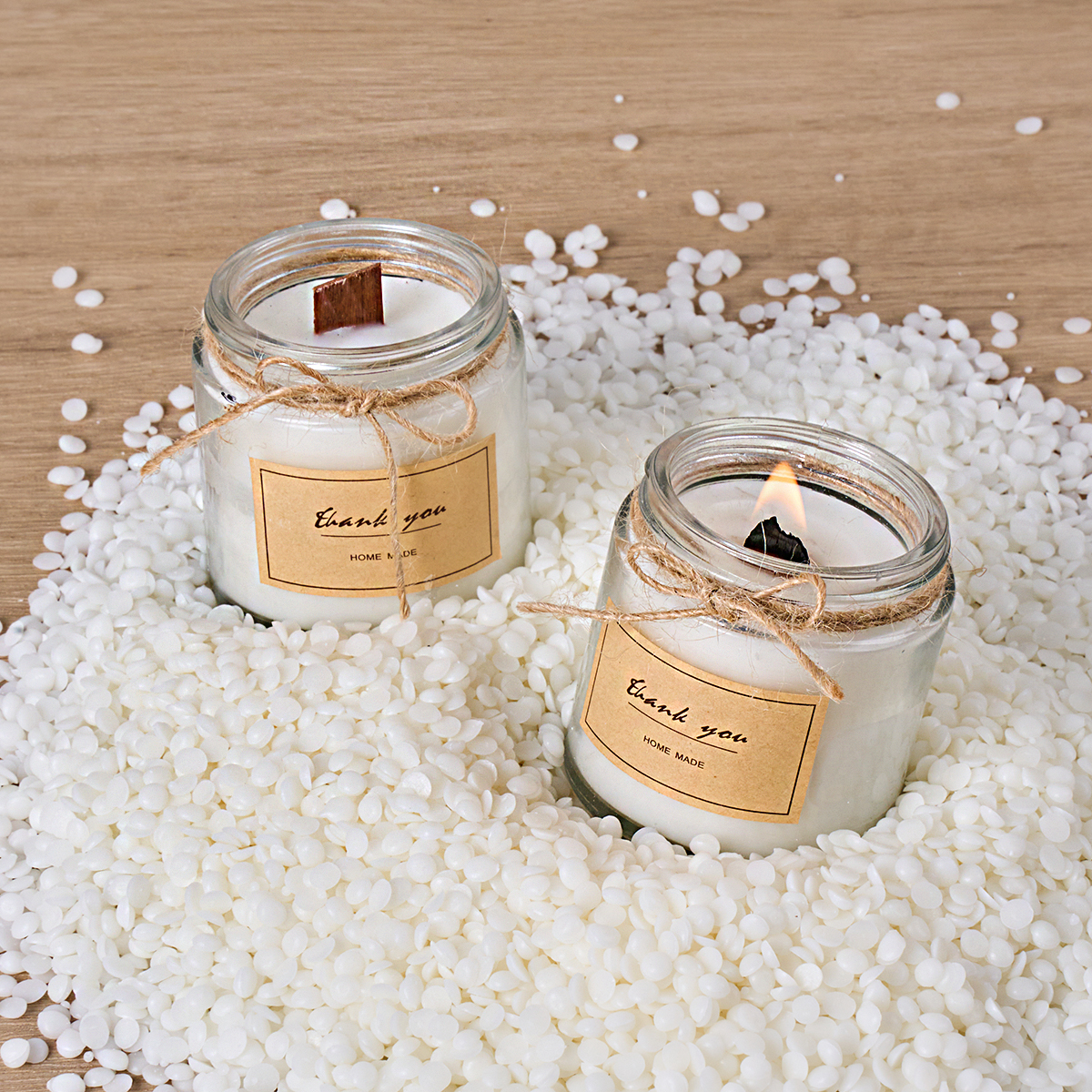 500g/1000g Natural Soy Wax DIY - Candle Making Material ulasan dan harga
