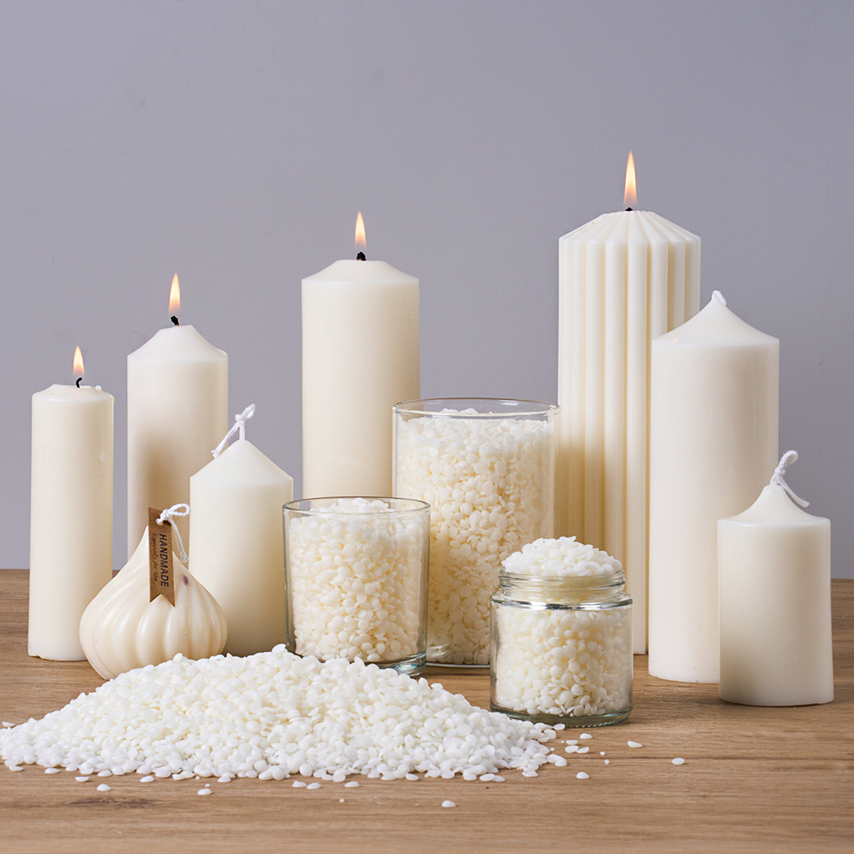 500g/1000g Natural Soy Wax DIY - Candle Making Material ulasan dan harga