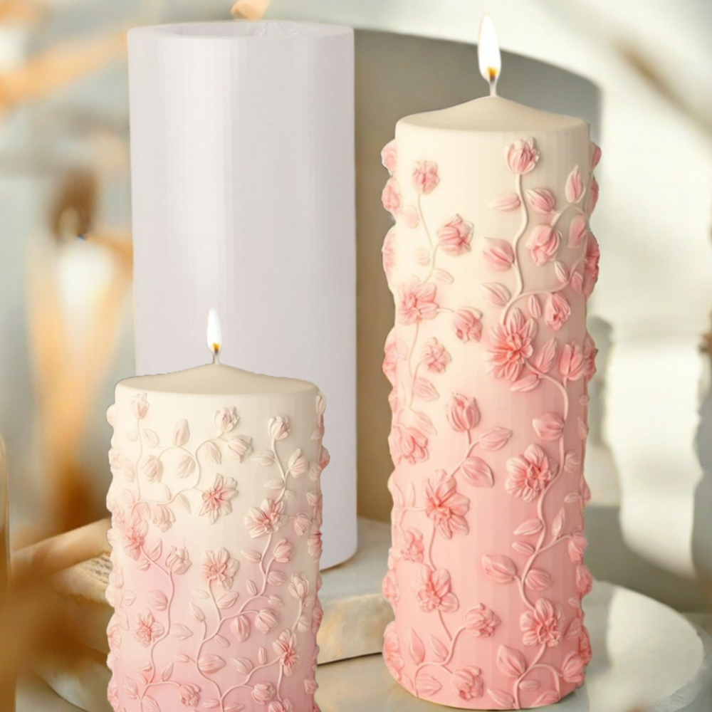Floral Vine Relief Taper Candl - Candle Making Vinings ulasan dan harga