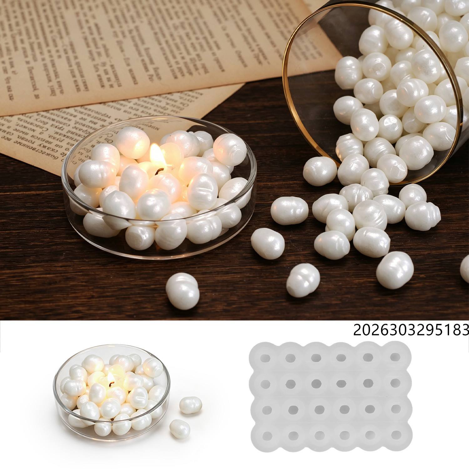 Healing Ocean Pearl Mirror Wax - Candle Making Wax ulasan dan harga