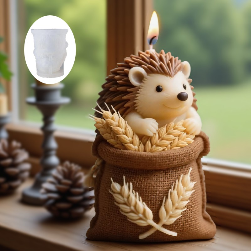 A Cute hedgehog-shaped Candle  - Candle Making Temperature ulasan dan harga