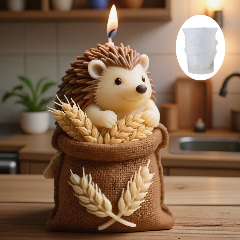 A Cute hedgehog-shaped Candle  - Candle Making Temperature ulasan dan harga