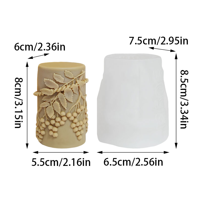 Vine Green Leaf Berry Relief-S - Candle Making Vinings ulasan dan harga