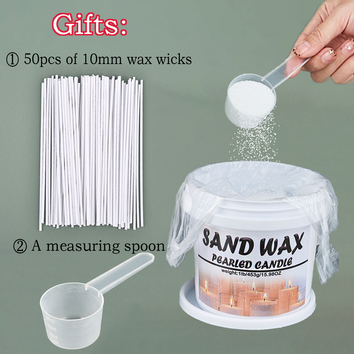 Upgraded Barrels 1Lb/453g Sand - Candle Making Wax ulasan dan harga
