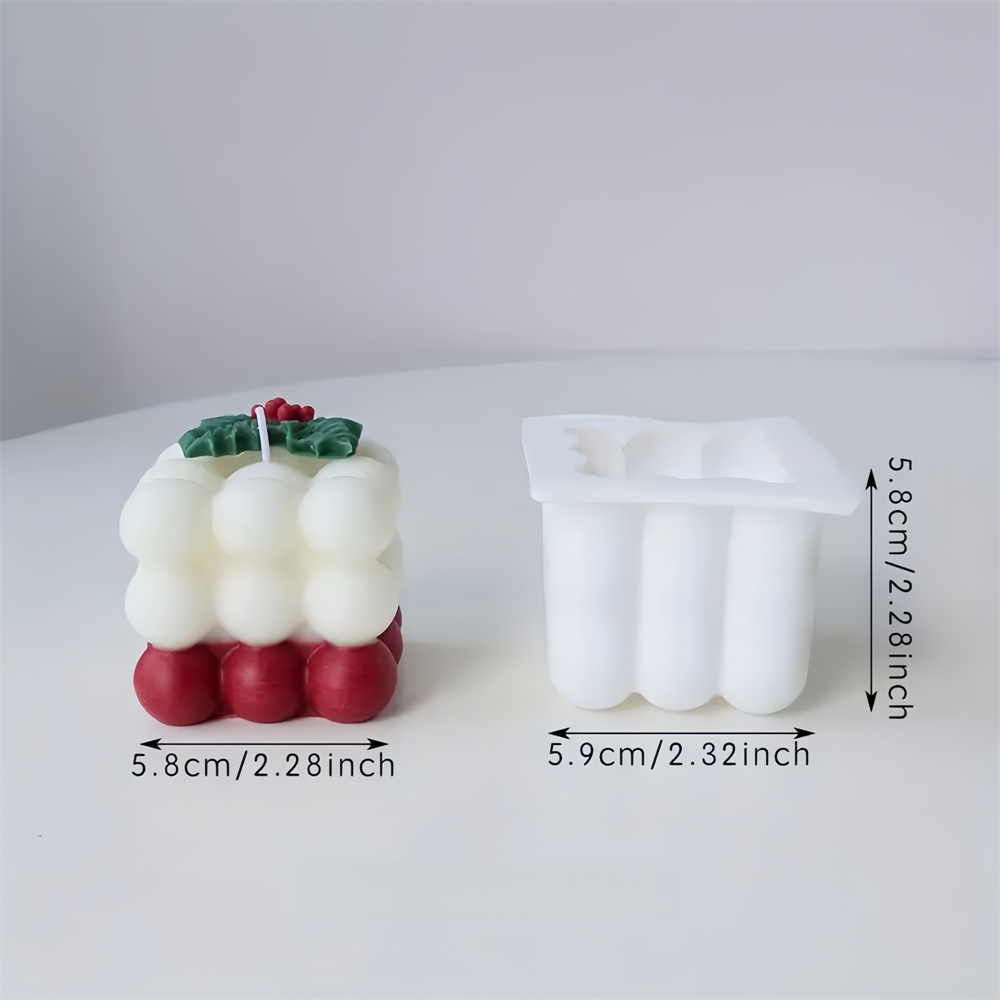 Christmas Holly Leaf Bubble Ca - Xmas Candle Making ulasan dan harga