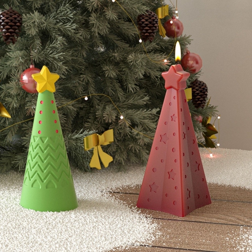 Silicone Christmas Cone Candle - Xmas Candle Making ulasan dan harga