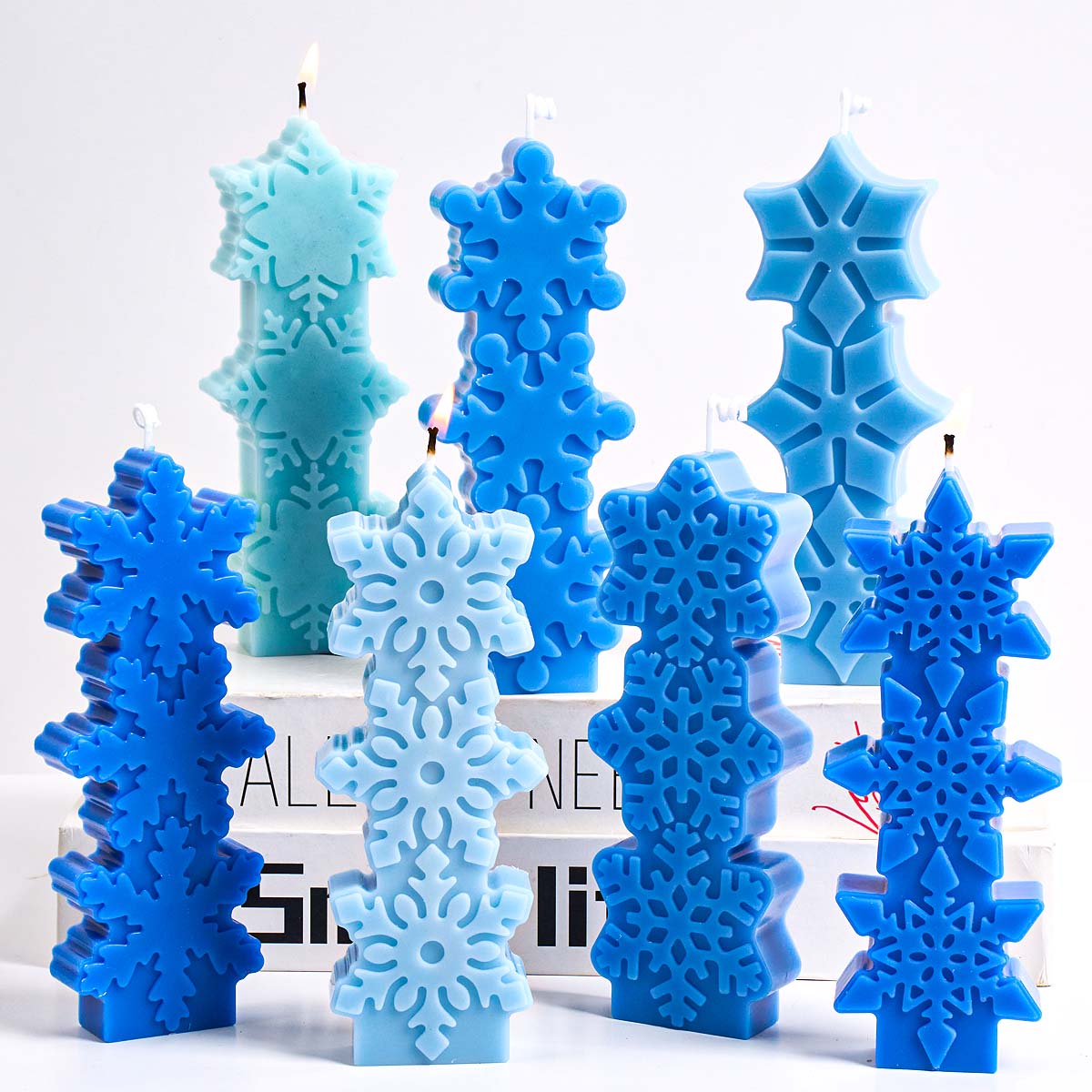 Christmas Snowflake Candle Mol - Xmas Candle Making ulasan dan harga