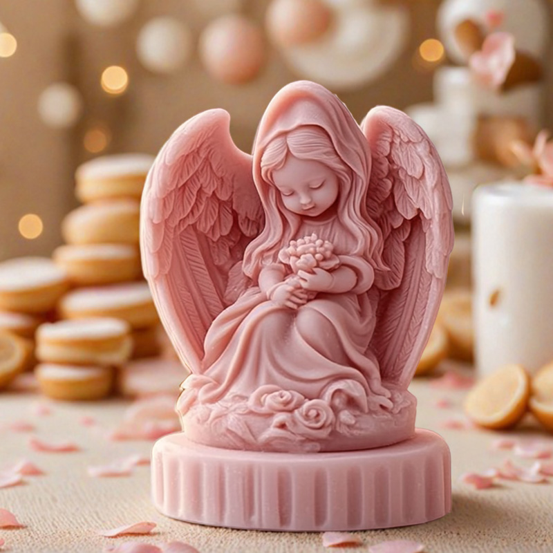 3D cute couple angel candle mo - Candle Making Temperature ulasan dan harga