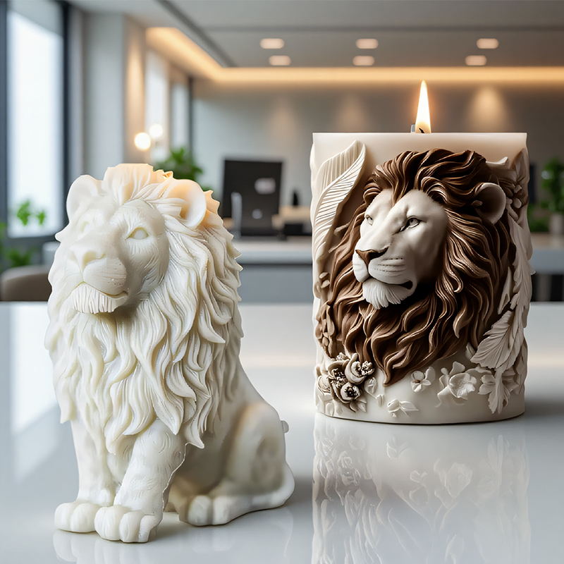 3D Lion Relief Candle Mold - F - Candle Making Temperature ulasan dan harga
