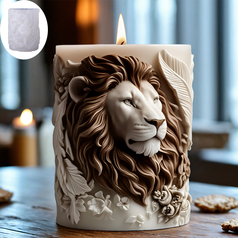 3D Lion Relief Candle Mold - F - Candle Making Temperature ulasan dan harga