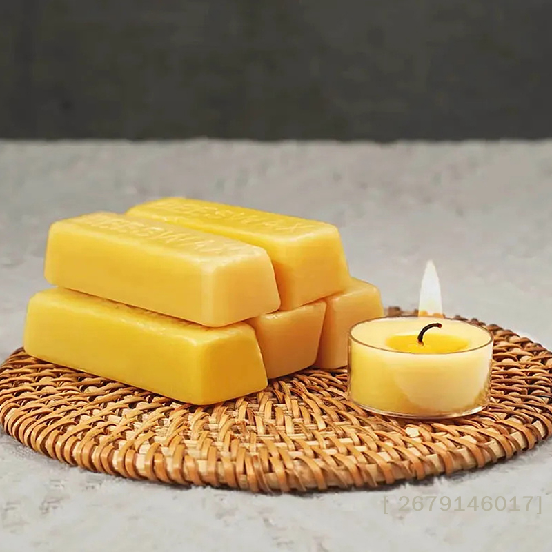 【YY26】4/8pcs Pure Beeswax Bloc - Candle Making Material ulasan dan harga
