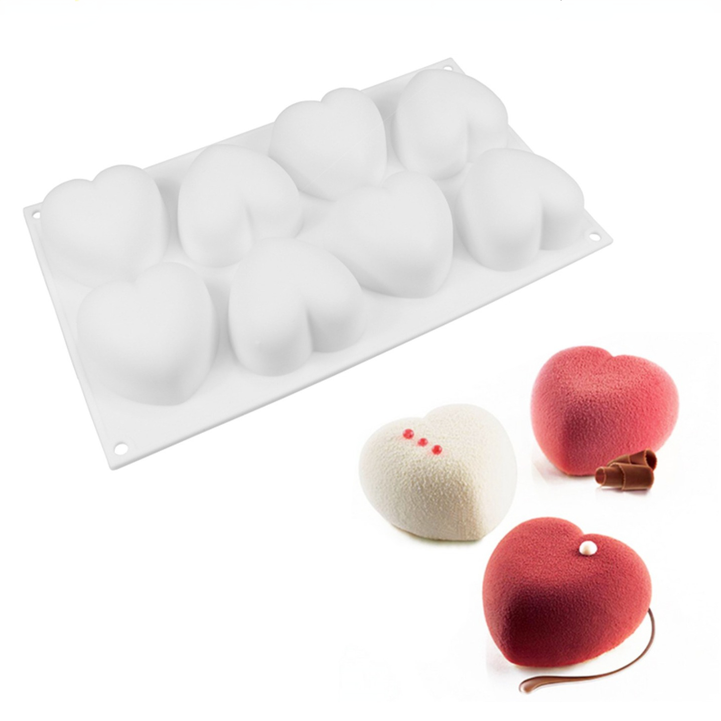 Love Heart Silicone Soap Mold  - Candle Making Workshop ulasan dan harga