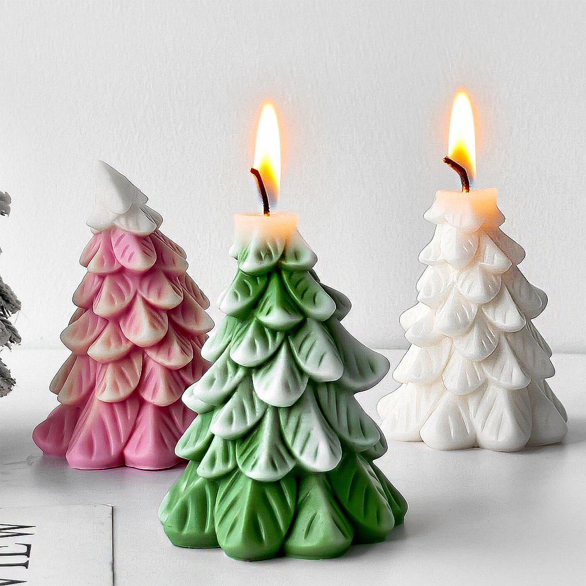 DIY Christmas Tree Silicone Mo - Xmas Candle Making ulasan dan harga