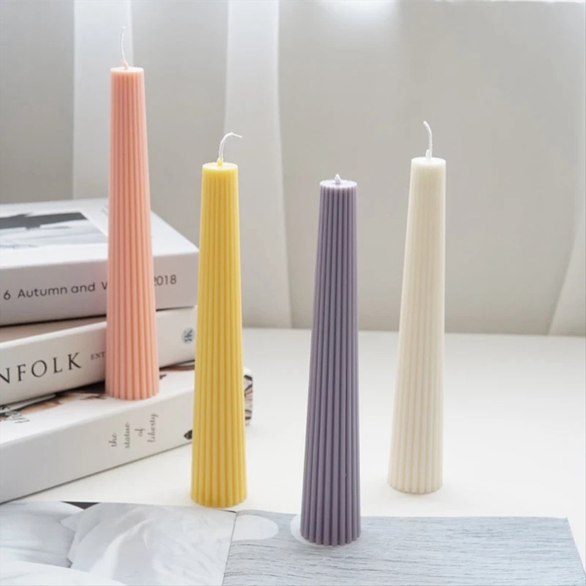 *ABAB Striped Long Pole Column - Candle Making Kits ulasan dan harga