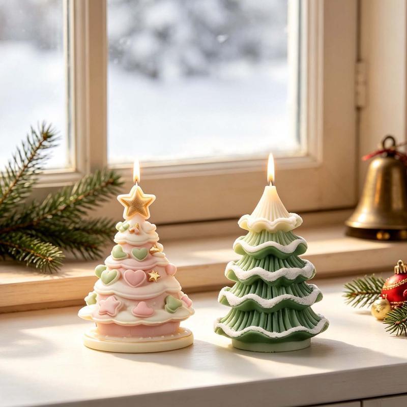 DIY Christmas Tree Silicone Mo - Xmas Candle Making ulasan dan harga