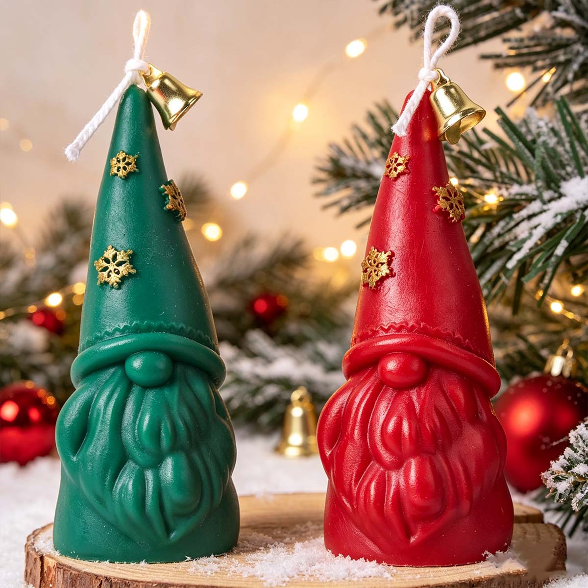 Christmas Ornament Silicone Ca - Xmas Candle Making ulasan dan harga