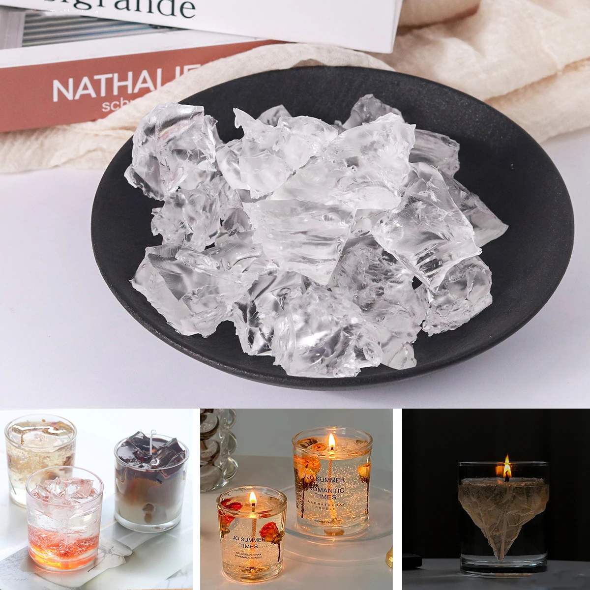 100G 7Colors Jelly Wax DIY Han - Candle Making Material ulasan dan harga