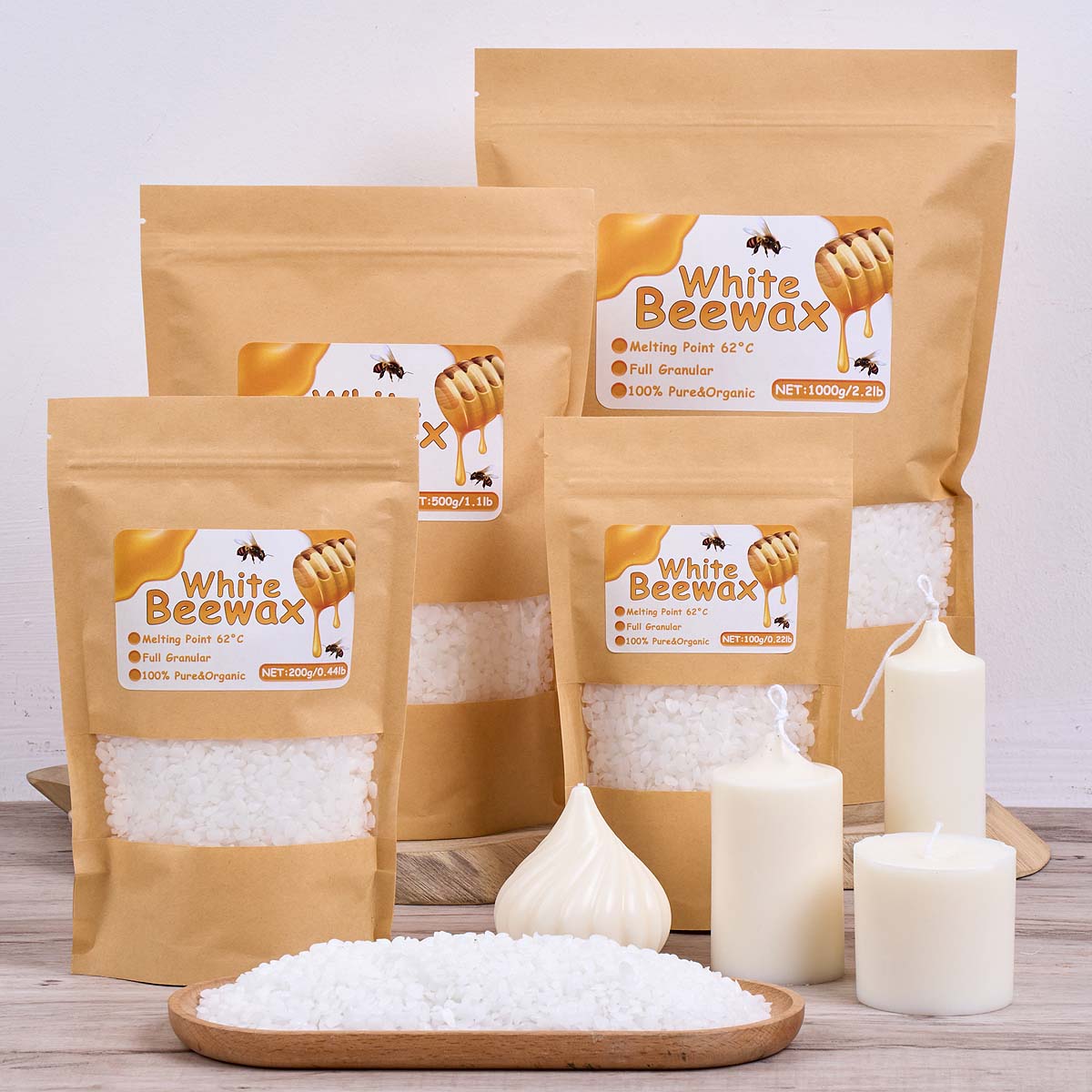 White Beeswax Pure Natural Gra - Candle Making Material ulasan dan harga