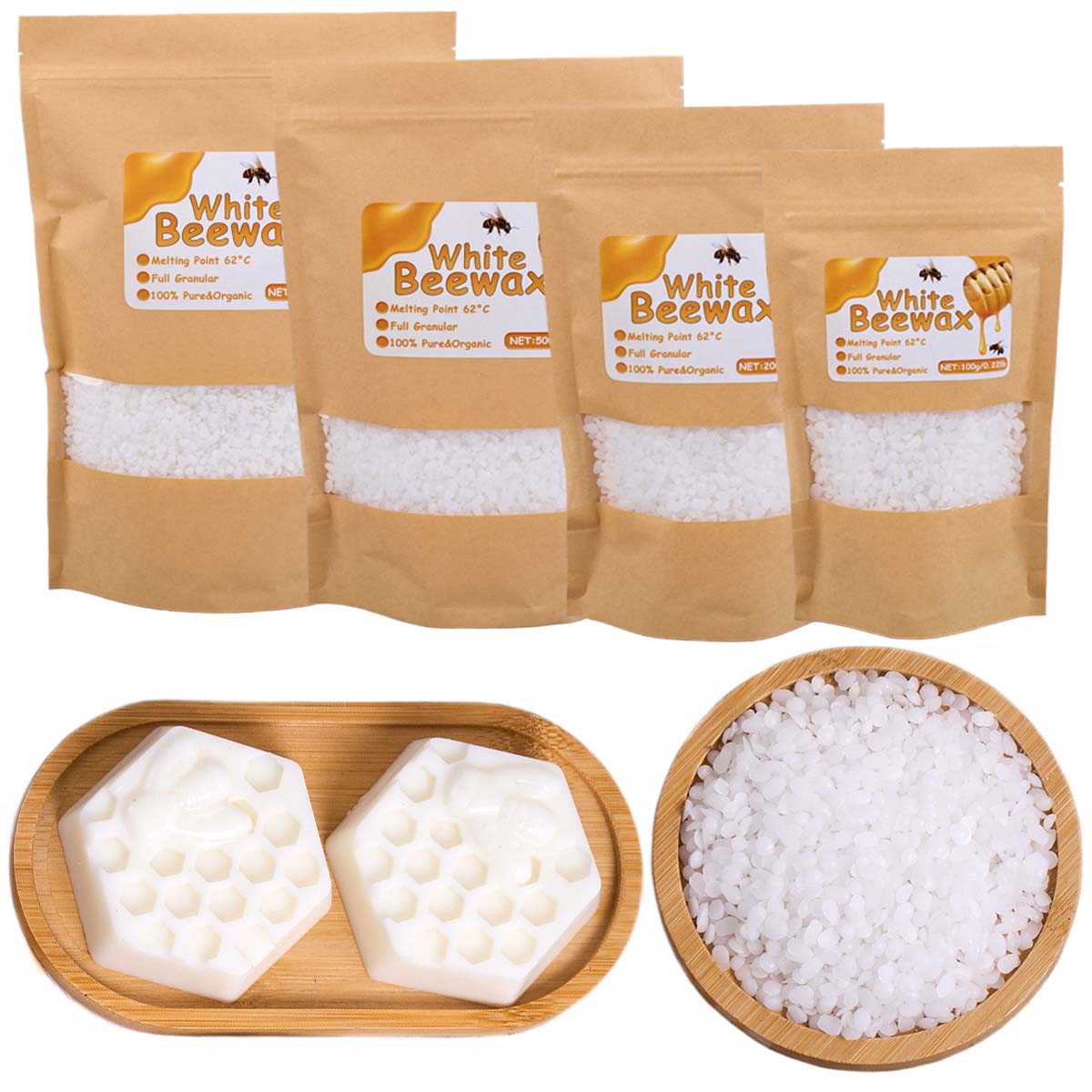White Beeswax Pure Natural Gra - Candle Making Material ulasan dan harga