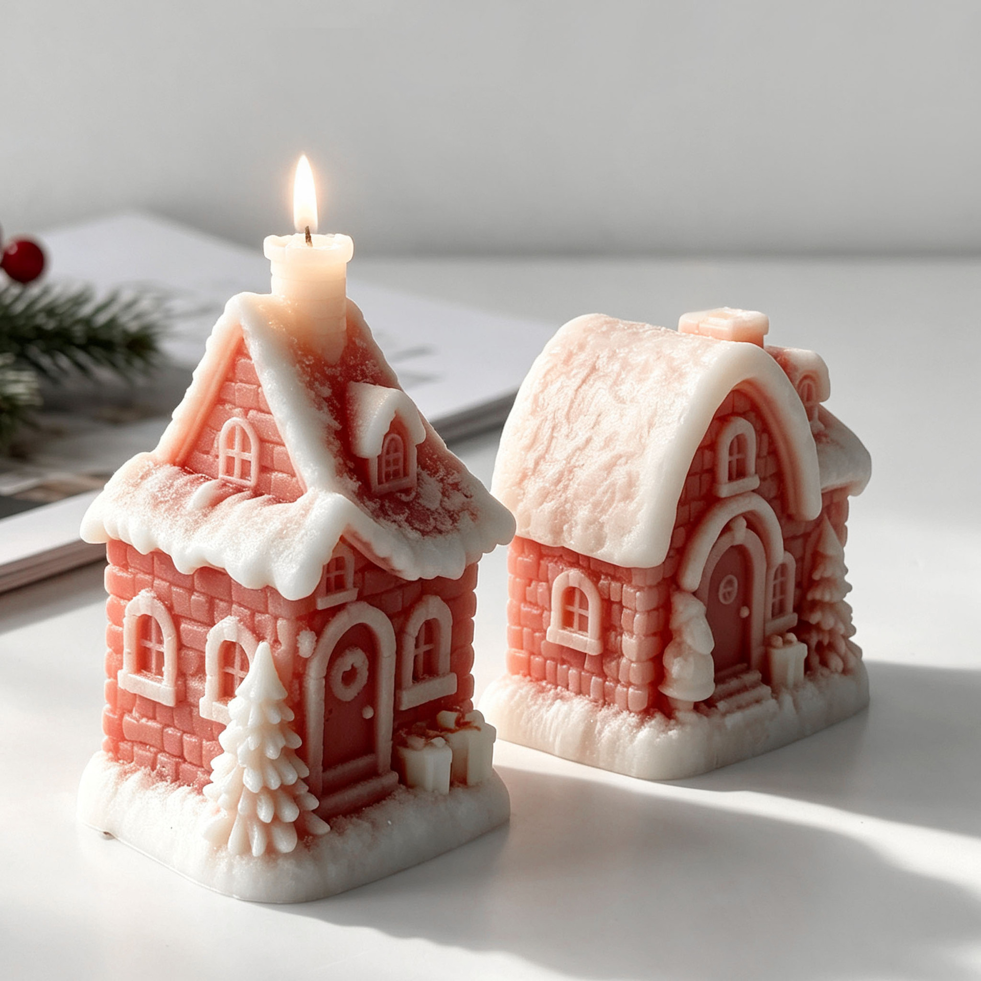 Christmas Snow House Silicone  - Xmas Candle Making ulasan dan harga
