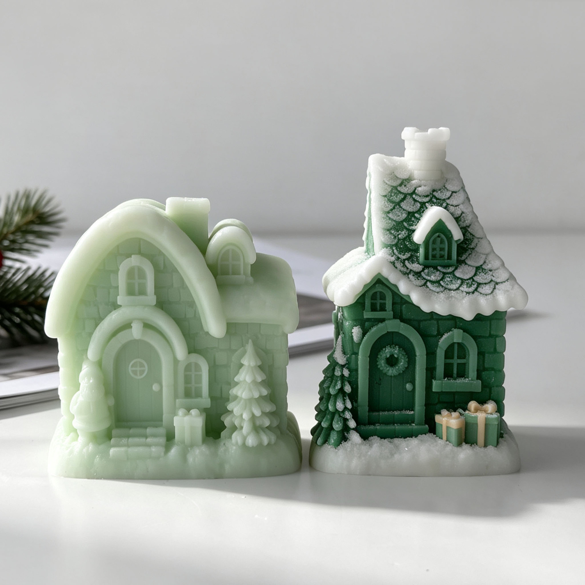 Christmas Snow House Silicone  - Xmas Candle Making ulasan dan harga
