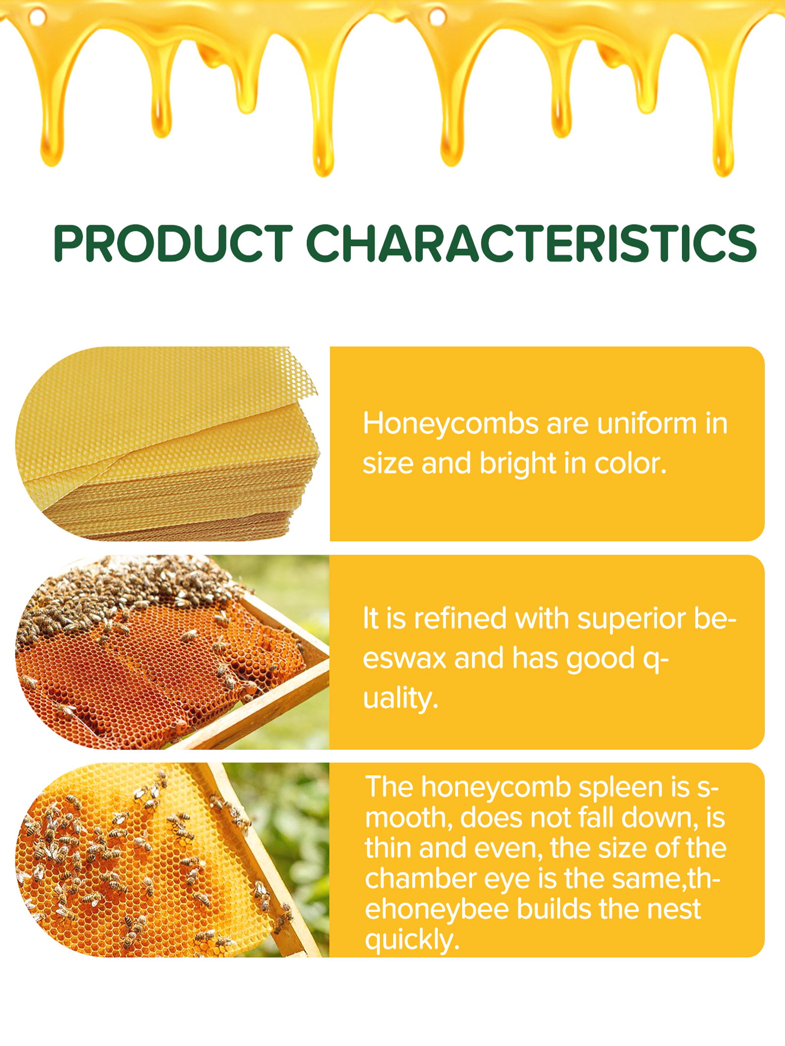 10Pcs Natural Honeycomb Bee Wa - Candle Making Material ulasan dan harga