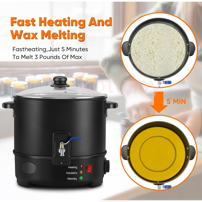 EU US Plug Electric Melting Ca - Candle Making Wax ulasan dan harga