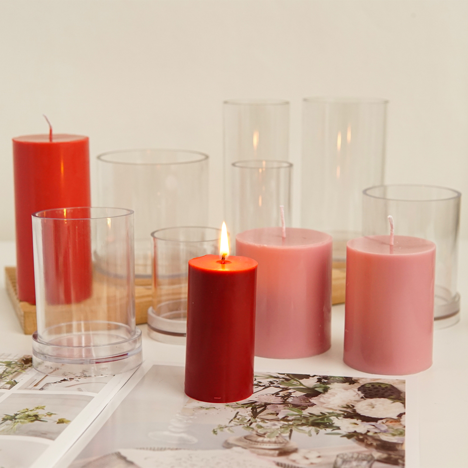 Various 3D Cylindrical Candle  - Candle Making Kits ulasan dan harga