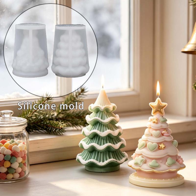 DIY Christmas Tree Silicone Mo - Xmas Candle Making ulasan dan harga
