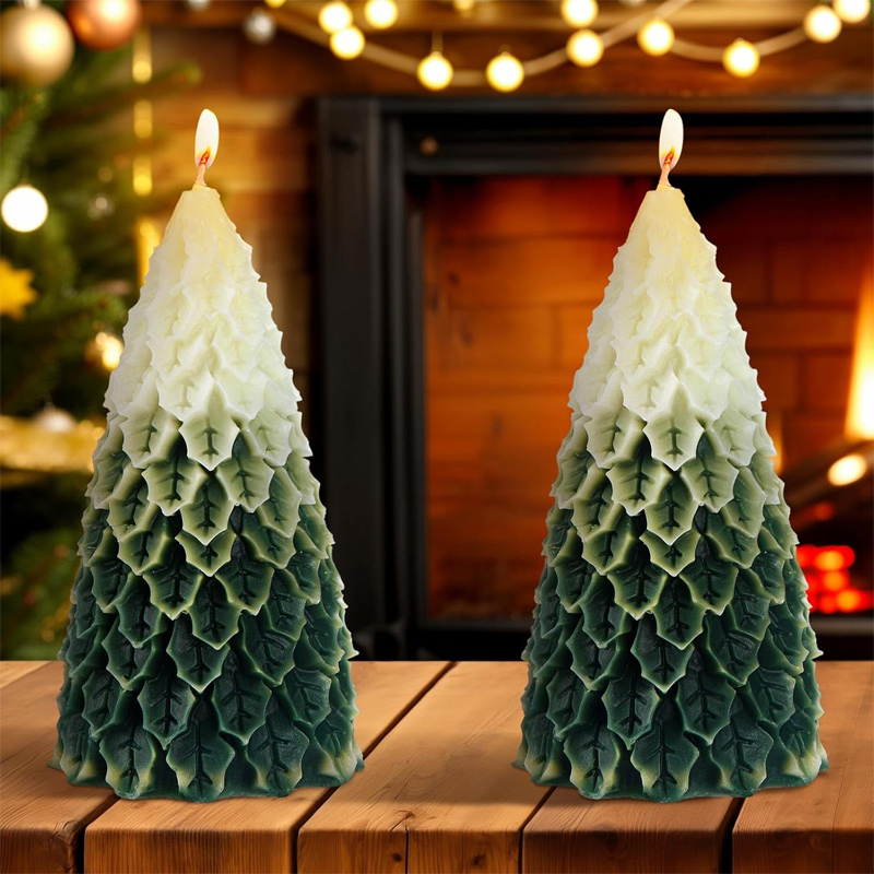 3D Tree Shaped Candle Silicone - Xmas Candle Making ulasan dan harga