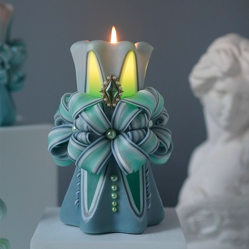 1KG Carved Scented Candle Raw  - Candle Making Material ulasan dan harga