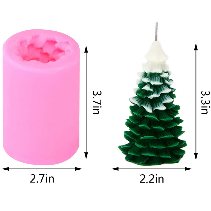3D Christmas Tree Candle Mold  - Xmas Candle Making ulasan dan harga