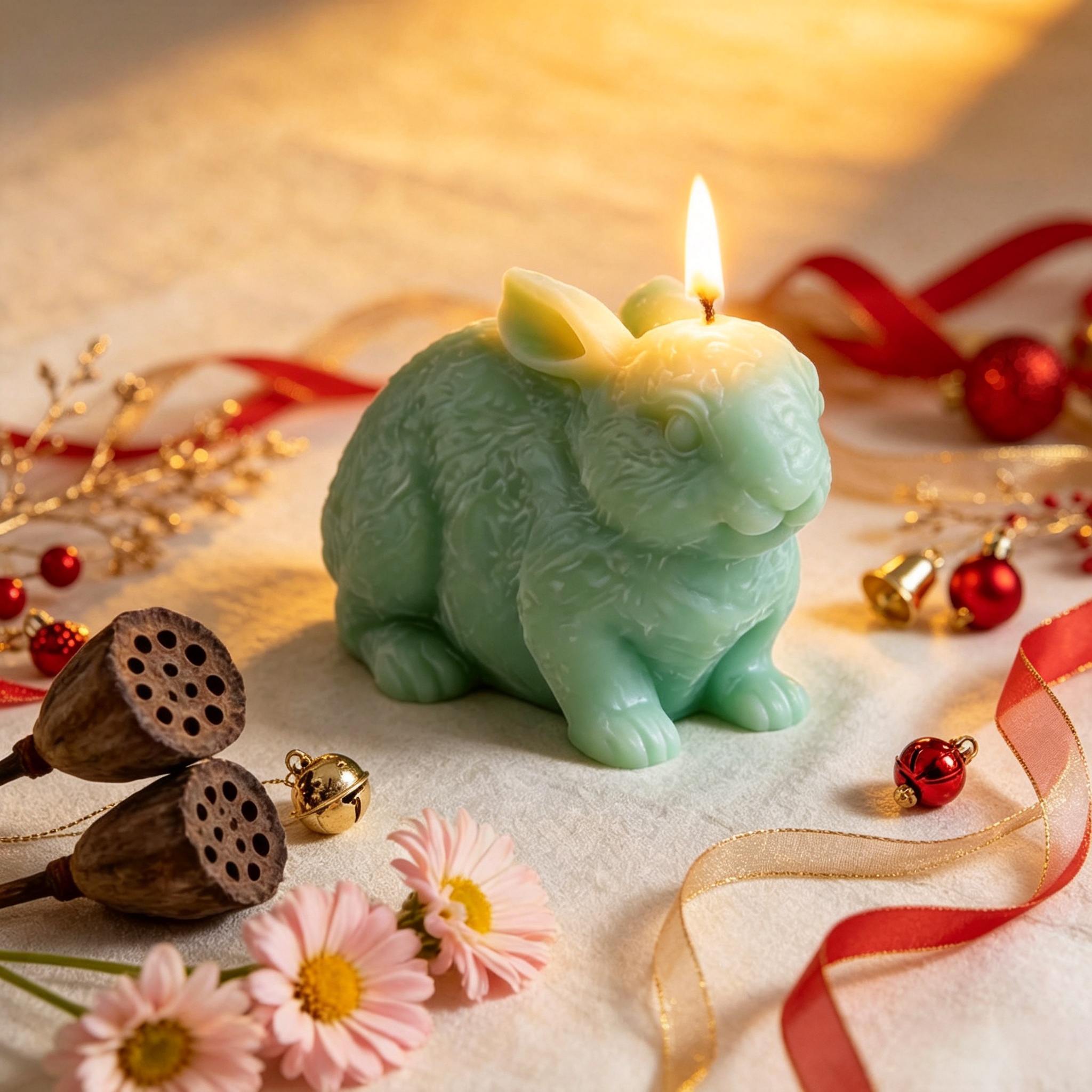 3D Rabbit Silicone Candle Mold - Candle Making Wax ulasan dan harga